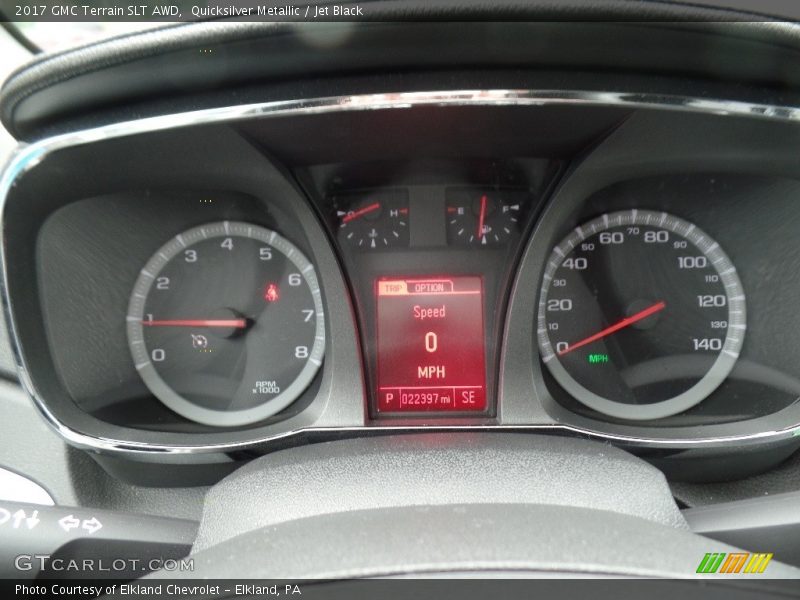 Quicksilver Metallic / Jet Black 2017 GMC Terrain SLT AWD