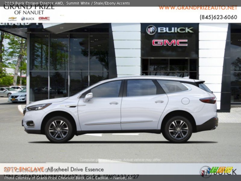 Summit White / Shale/Ebony Accents 2019 Buick Enclave Essence AWD