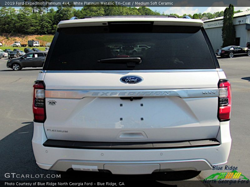 White Platinum Metallic Tri-Coat / Medium Soft Ceramic 2019 Ford Expedition Platinum 4x4