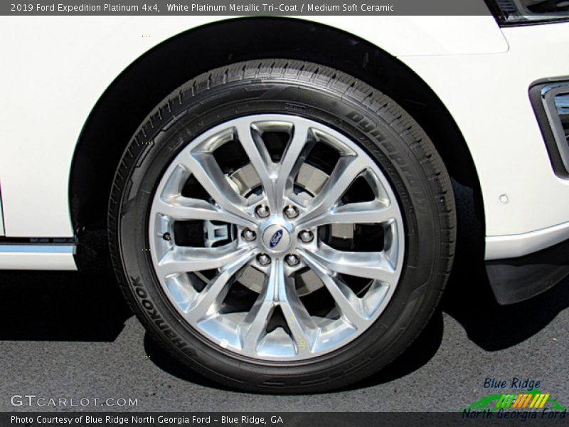 White Platinum Metallic Tri-Coat / Medium Soft Ceramic 2019 Ford Expedition Platinum 4x4