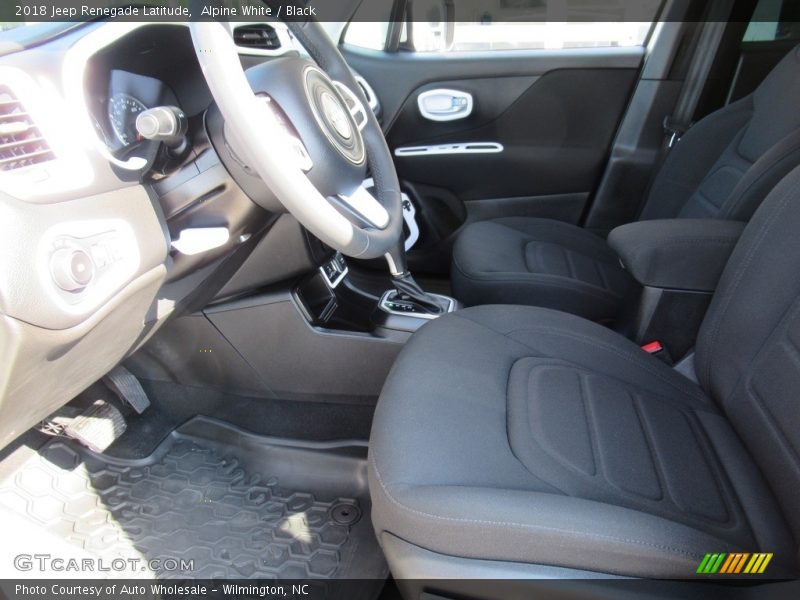 Alpine White / Black 2018 Jeep Renegade Latitude