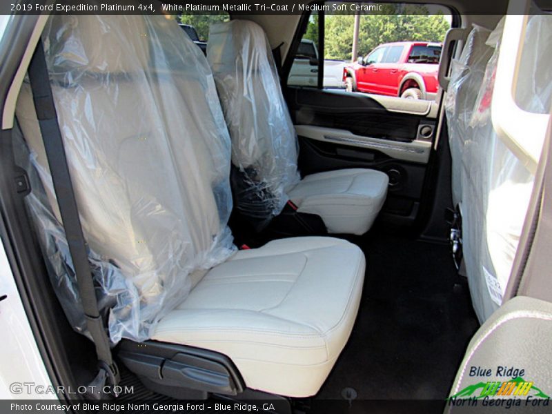 White Platinum Metallic Tri-Coat / Medium Soft Ceramic 2019 Ford Expedition Platinum 4x4