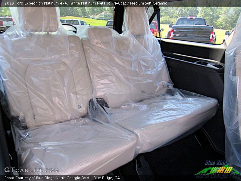 White Platinum Metallic Tri-Coat / Medium Soft Ceramic 2019 Ford Expedition Platinum 4x4