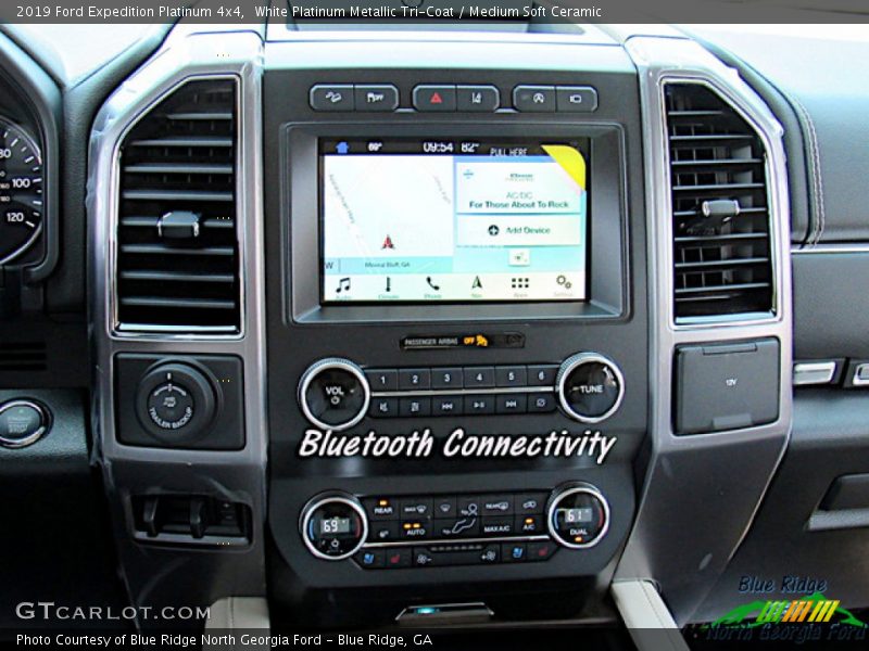White Platinum Metallic Tri-Coat / Medium Soft Ceramic 2019 Ford Expedition Platinum 4x4