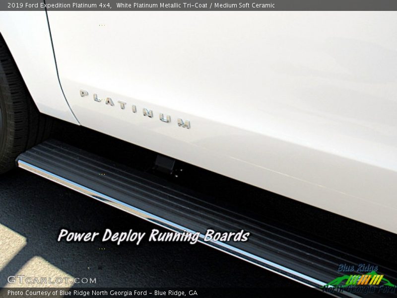 White Platinum Metallic Tri-Coat / Medium Soft Ceramic 2019 Ford Expedition Platinum 4x4