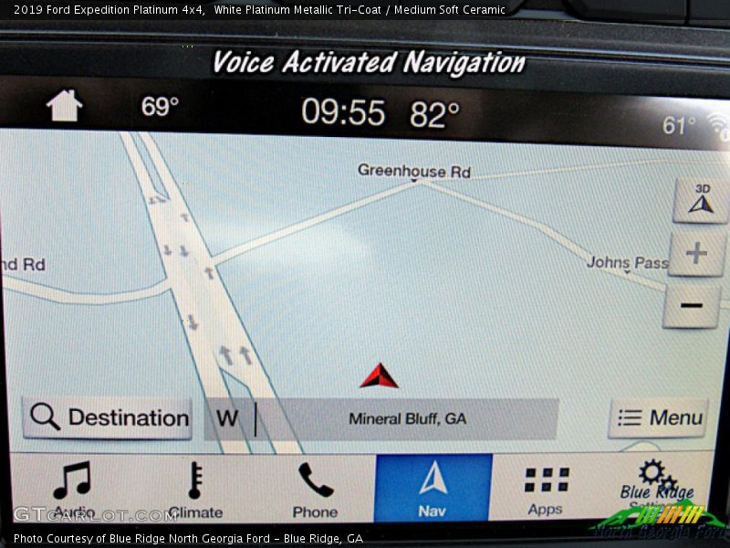 White Platinum Metallic Tri-Coat / Medium Soft Ceramic 2019 Ford Expedition Platinum 4x4