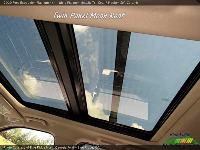 White Platinum Metallic Tri-Coat / Medium Soft Ceramic 2019 Ford Expedition Platinum 4x4