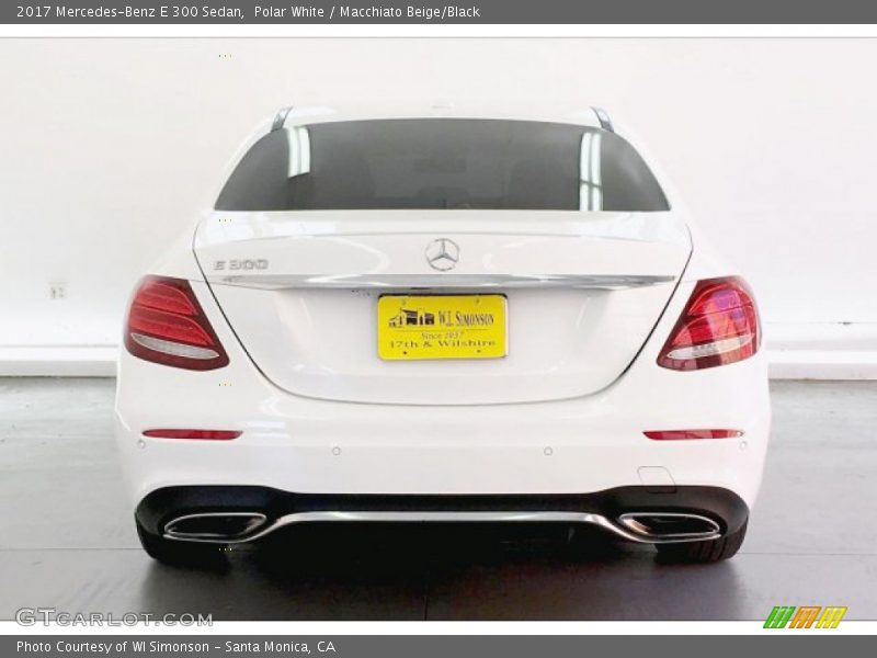 Polar White / Macchiato Beige/Black 2017 Mercedes-Benz E 300 Sedan