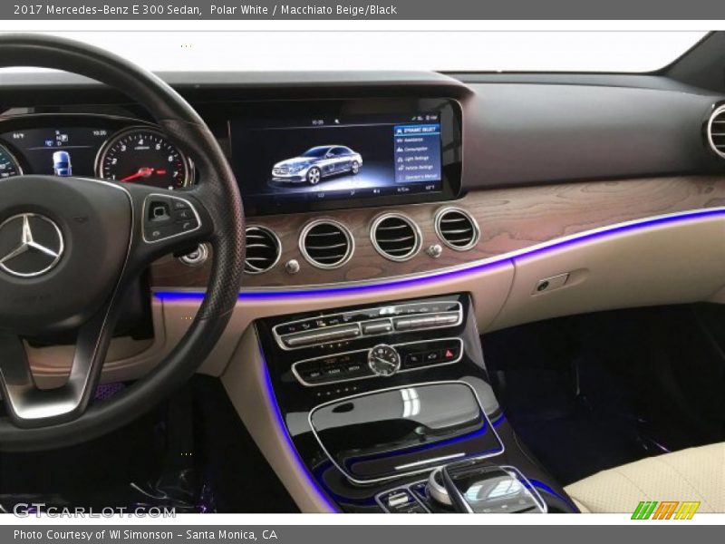 Polar White / Macchiato Beige/Black 2017 Mercedes-Benz E 300 Sedan