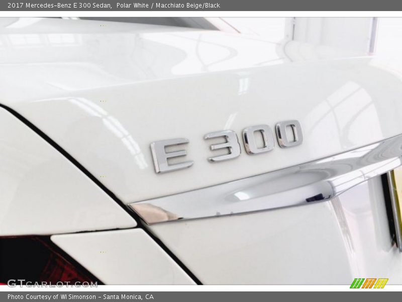 Polar White / Macchiato Beige/Black 2017 Mercedes-Benz E 300 Sedan