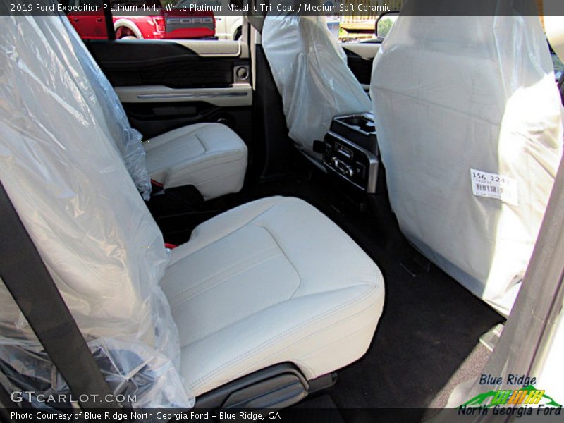 White Platinum Metallic Tri-Coat / Medium Soft Ceramic 2019 Ford Expedition Platinum 4x4