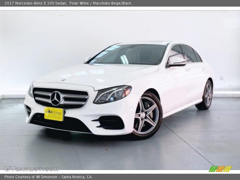 Polar White / Macchiato Beige/Black 2017 Mercedes-Benz E 300 Sedan