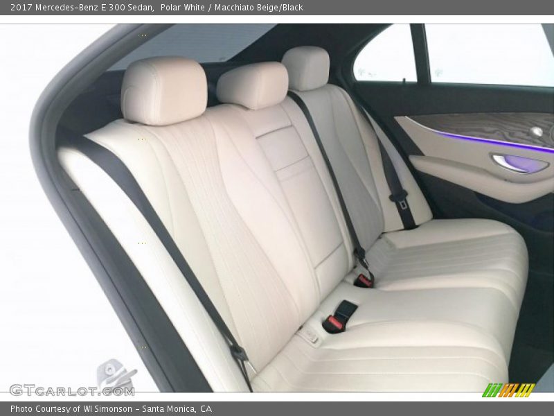 Polar White / Macchiato Beige/Black 2017 Mercedes-Benz E 300 Sedan