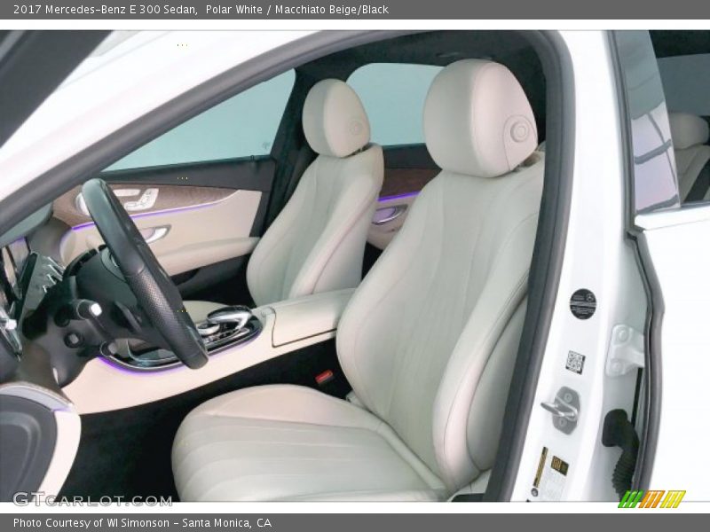 Polar White / Macchiato Beige/Black 2017 Mercedes-Benz E 300 Sedan