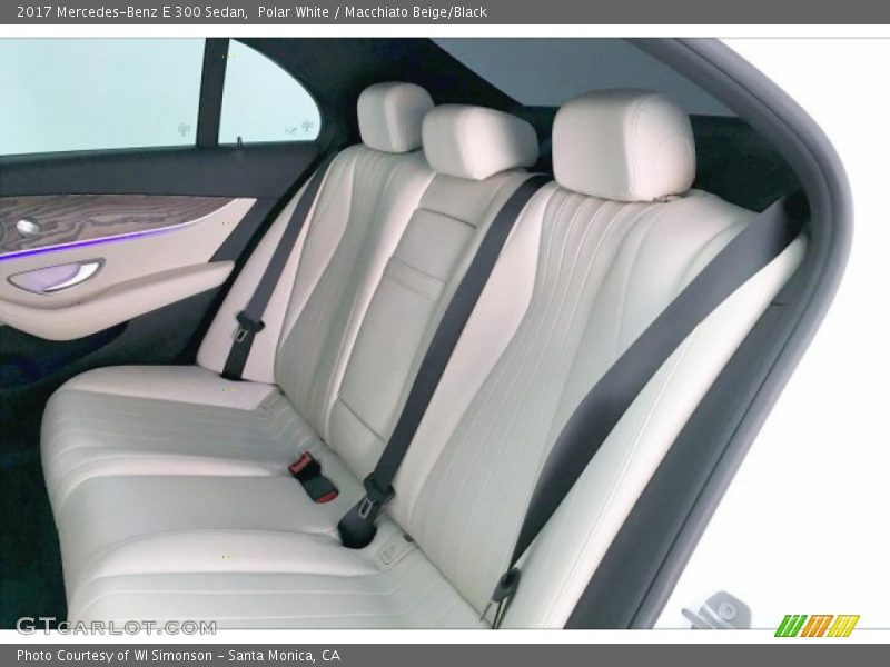 Polar White / Macchiato Beige/Black 2017 Mercedes-Benz E 300 Sedan