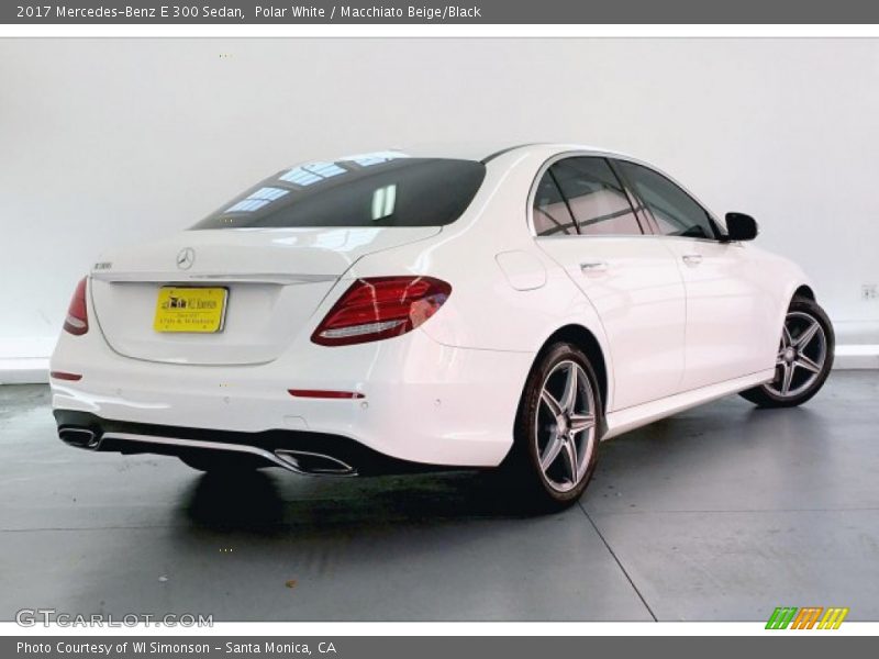 Polar White / Macchiato Beige/Black 2017 Mercedes-Benz E 300 Sedan