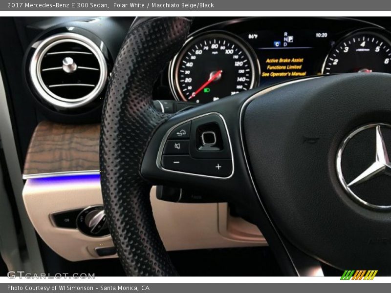 Polar White / Macchiato Beige/Black 2017 Mercedes-Benz E 300 Sedan