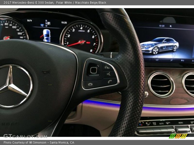 Polar White / Macchiato Beige/Black 2017 Mercedes-Benz E 300 Sedan