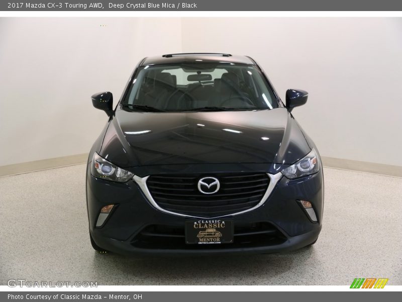 Deep Crystal Blue Mica / Black 2017 Mazda CX-3 Touring AWD