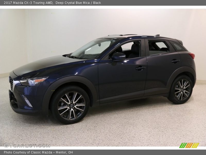 Deep Crystal Blue Mica / Black 2017 Mazda CX-3 Touring AWD
