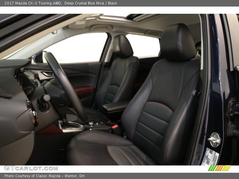 Deep Crystal Blue Mica / Black 2017 Mazda CX-3 Touring AWD