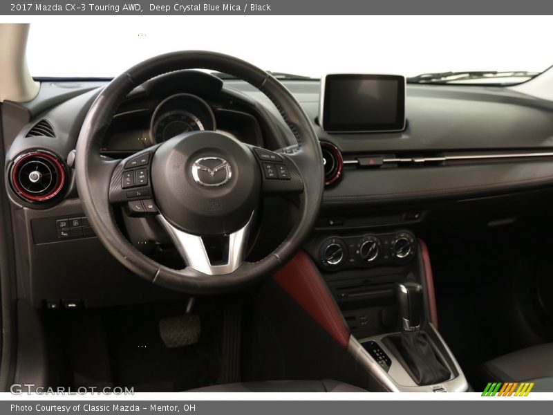 Deep Crystal Blue Mica / Black 2017 Mazda CX-3 Touring AWD