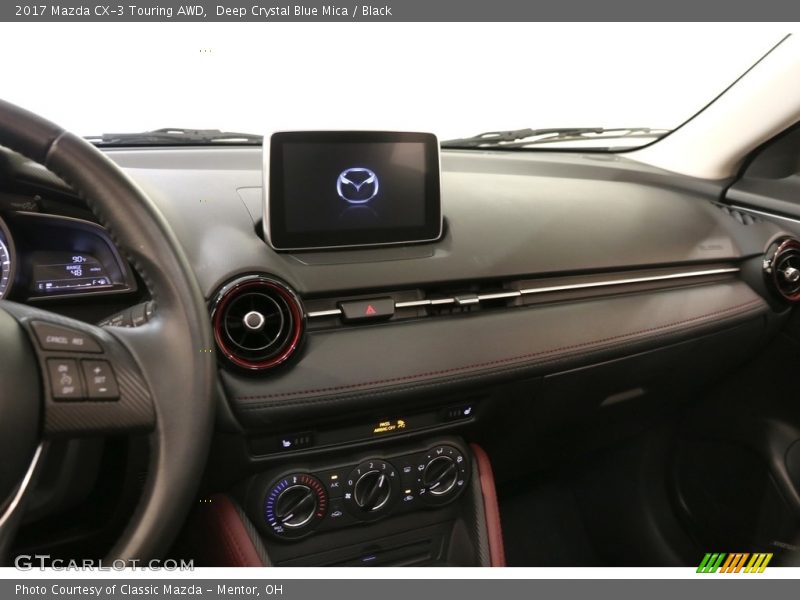 Deep Crystal Blue Mica / Black 2017 Mazda CX-3 Touring AWD