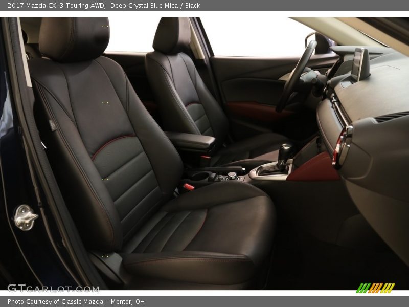 Deep Crystal Blue Mica / Black 2017 Mazda CX-3 Touring AWD