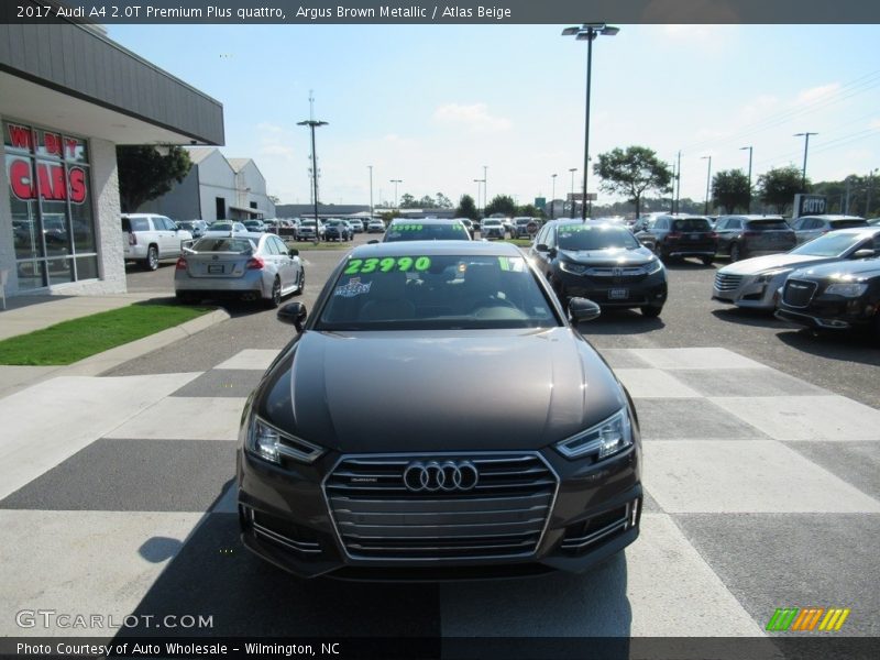 Argus Brown Metallic / Atlas Beige 2017 Audi A4 2.0T Premium Plus quattro