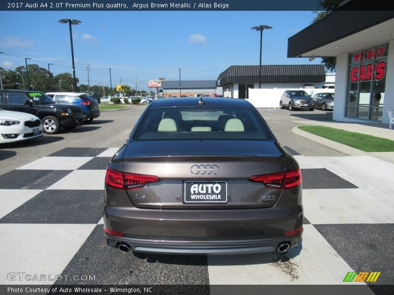 Argus Brown Metallic / Atlas Beige 2017 Audi A4 2.0T Premium Plus quattro