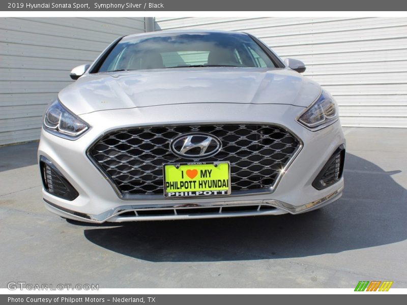 Symphony Silver / Black 2019 Hyundai Sonata Sport