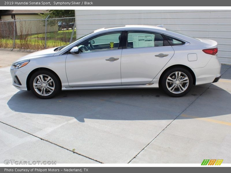 Symphony Silver / Black 2019 Hyundai Sonata Sport