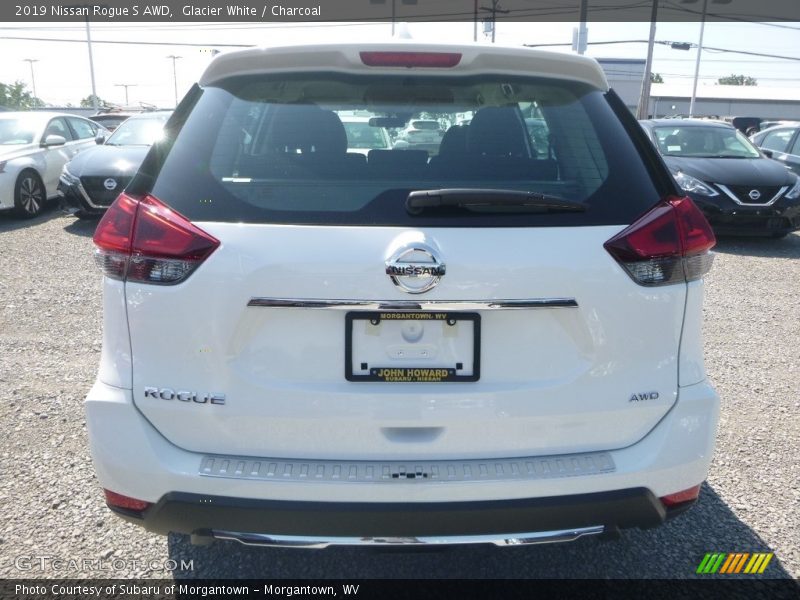 Glacier White / Charcoal 2019 Nissan Rogue S AWD
