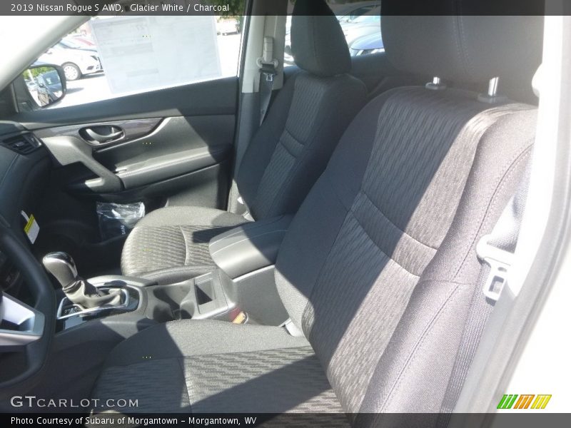 Glacier White / Charcoal 2019 Nissan Rogue S AWD