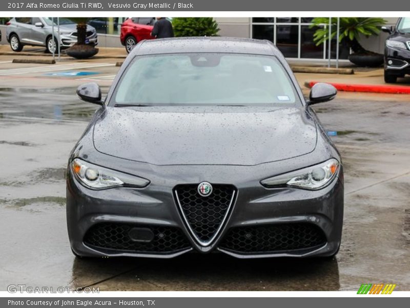 Vesuvio Gray Metallic / Black 2017 Alfa Romeo Giulia Ti RWD