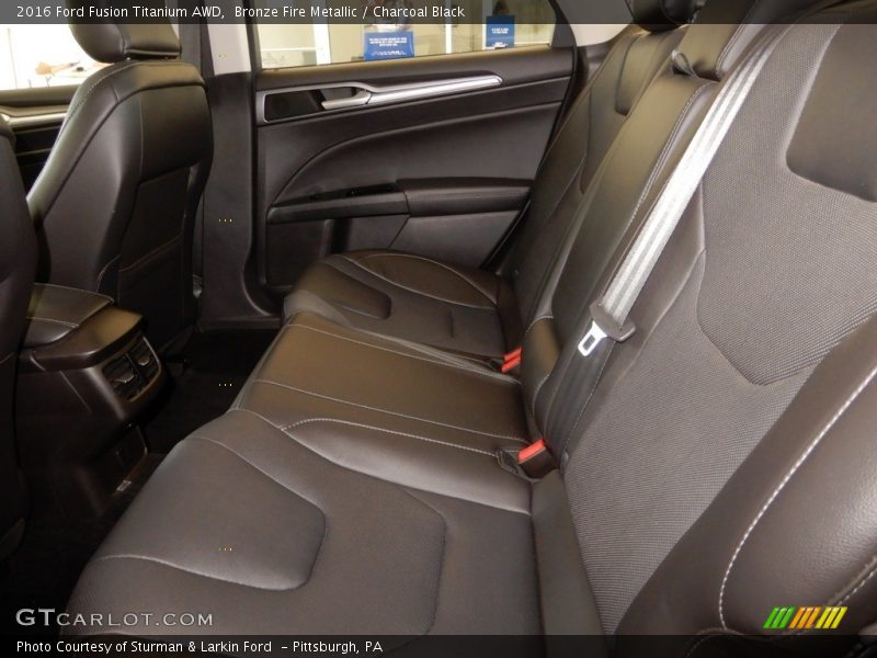 Bronze Fire Metallic / Charcoal Black 2016 Ford Fusion Titanium AWD
