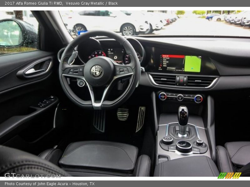 Vesuvio Gray Metallic / Black 2017 Alfa Romeo Giulia Ti RWD