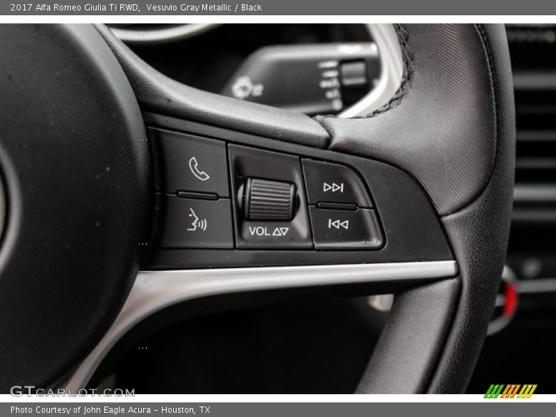 Vesuvio Gray Metallic / Black 2017 Alfa Romeo Giulia Ti RWD