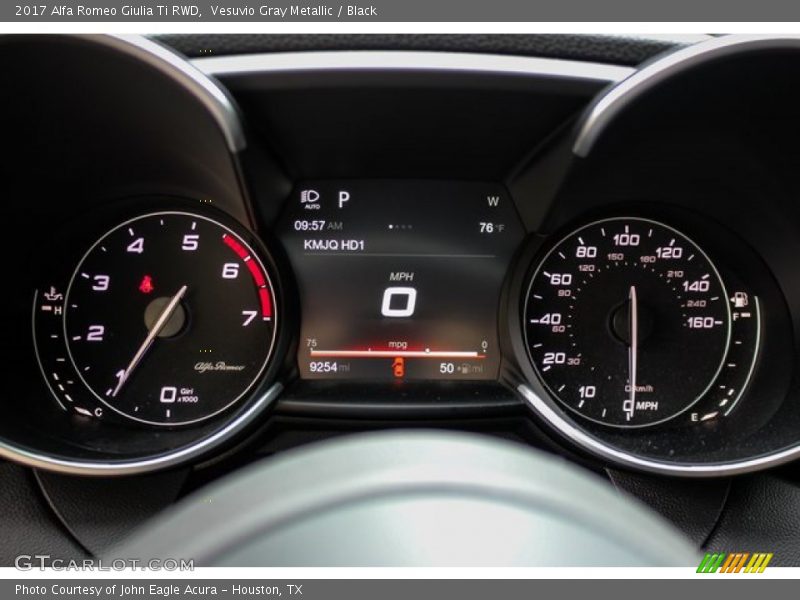 Vesuvio Gray Metallic / Black 2017 Alfa Romeo Giulia Ti RWD