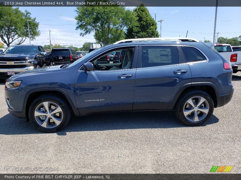 Blue Shade Pearl / Black/Ski Grey 2019 Jeep Cherokee Limited 4x4