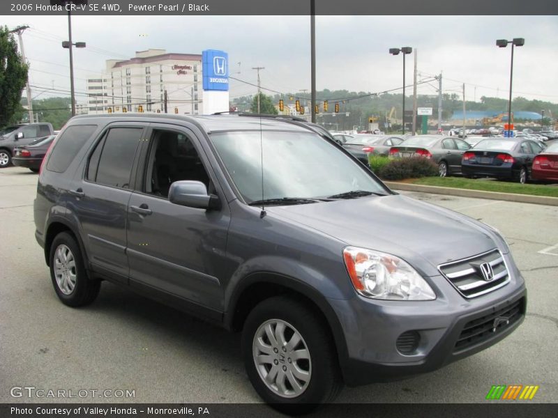 Pewter Pearl / Black 2006 Honda CR-V SE 4WD