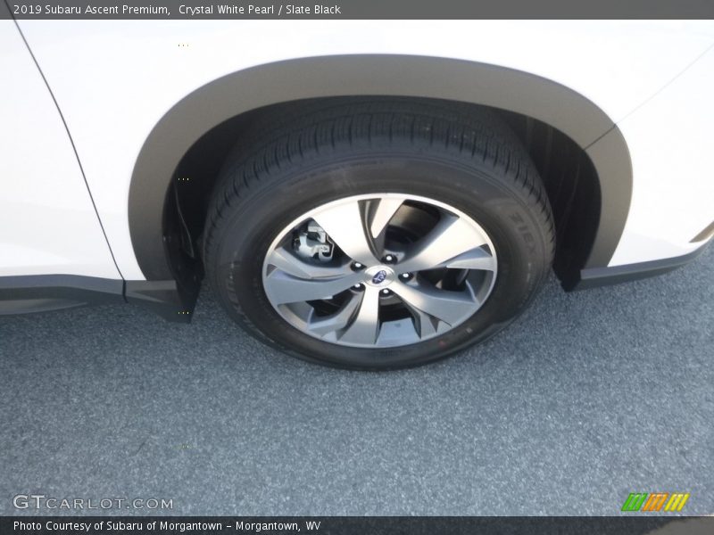 Crystal White Pearl / Slate Black 2019 Subaru Ascent Premium