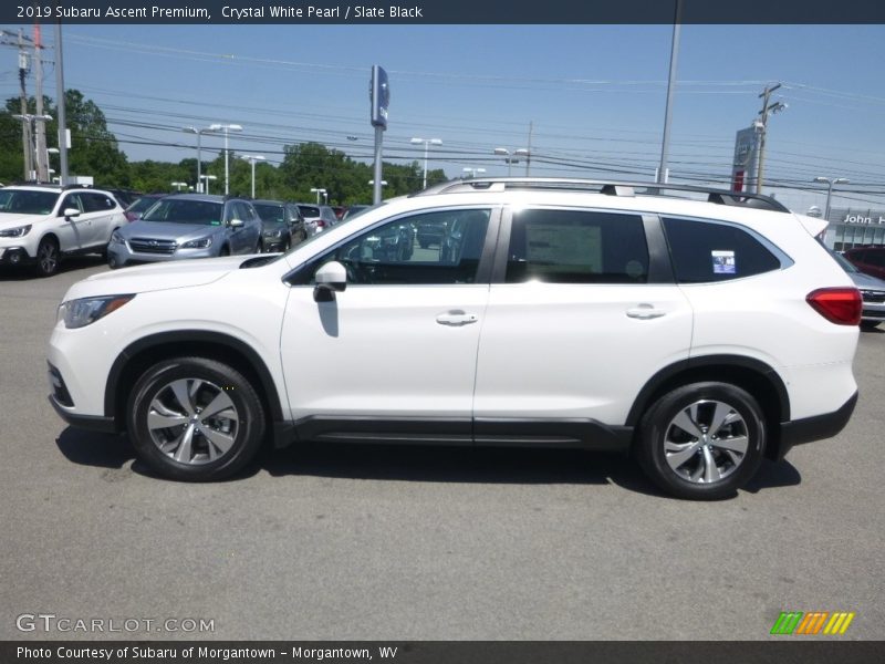 Crystal White Pearl / Slate Black 2019 Subaru Ascent Premium