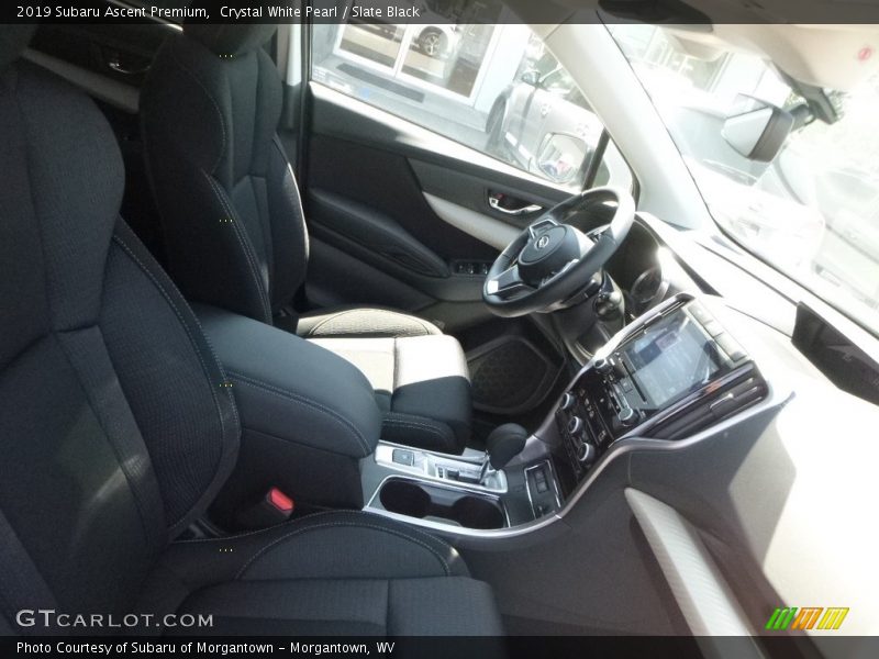 Crystal White Pearl / Slate Black 2019 Subaru Ascent Premium