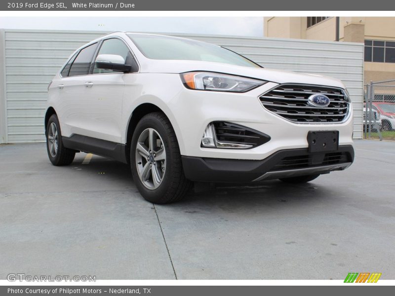 White Platinum / Dune 2019 Ford Edge SEL