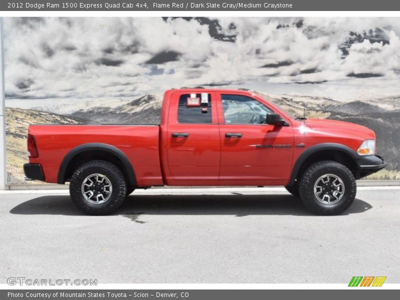 Flame Red / Dark Slate Gray/Medium Graystone 2012 Dodge Ram 1500 Express Quad Cab 4x4