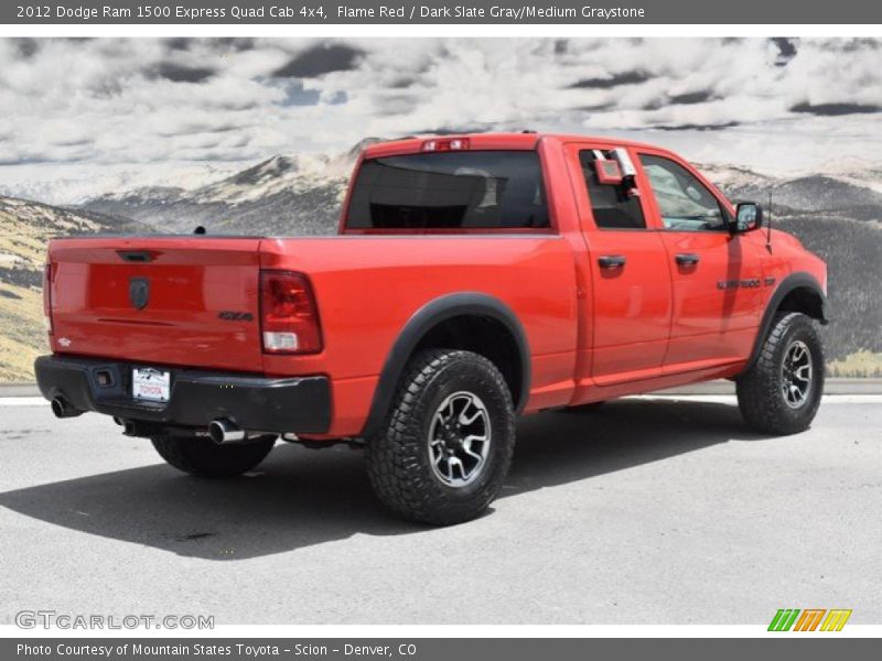 Flame Red / Dark Slate Gray/Medium Graystone 2012 Dodge Ram 1500 Express Quad Cab 4x4