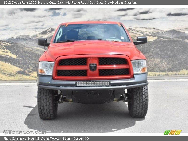 Flame Red / Dark Slate Gray/Medium Graystone 2012 Dodge Ram 1500 Express Quad Cab 4x4
