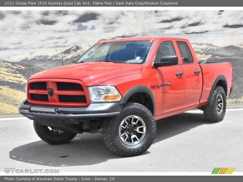 Flame Red / Dark Slate Gray/Medium Graystone 2012 Dodge Ram 1500 Express Quad Cab 4x4