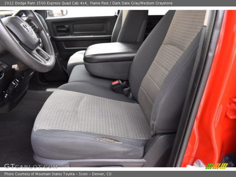 Flame Red / Dark Slate Gray/Medium Graystone 2012 Dodge Ram 1500 Express Quad Cab 4x4